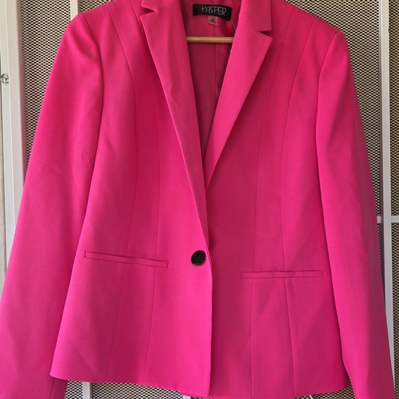 Kasper Women's Vibrant Pink Suit Jacket Sz 12 - Picture 1 of 4